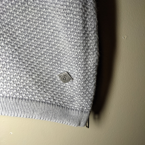 ONLY & SONS GREY HALF ZIP-UP MENS SWEATSHIRT - Picture 6 of 8